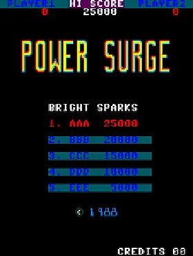 Power Surge screen shot title